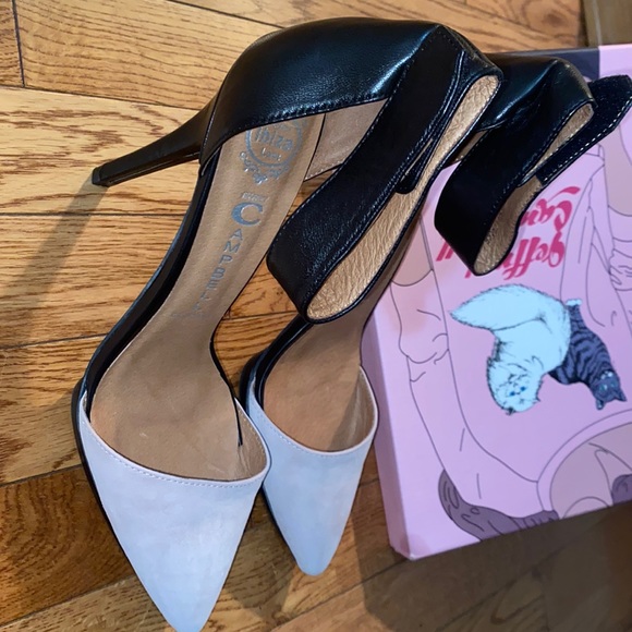 Jeffrey Campbell Two Tone Ankle Wrap Heel - Picture 3 of 4